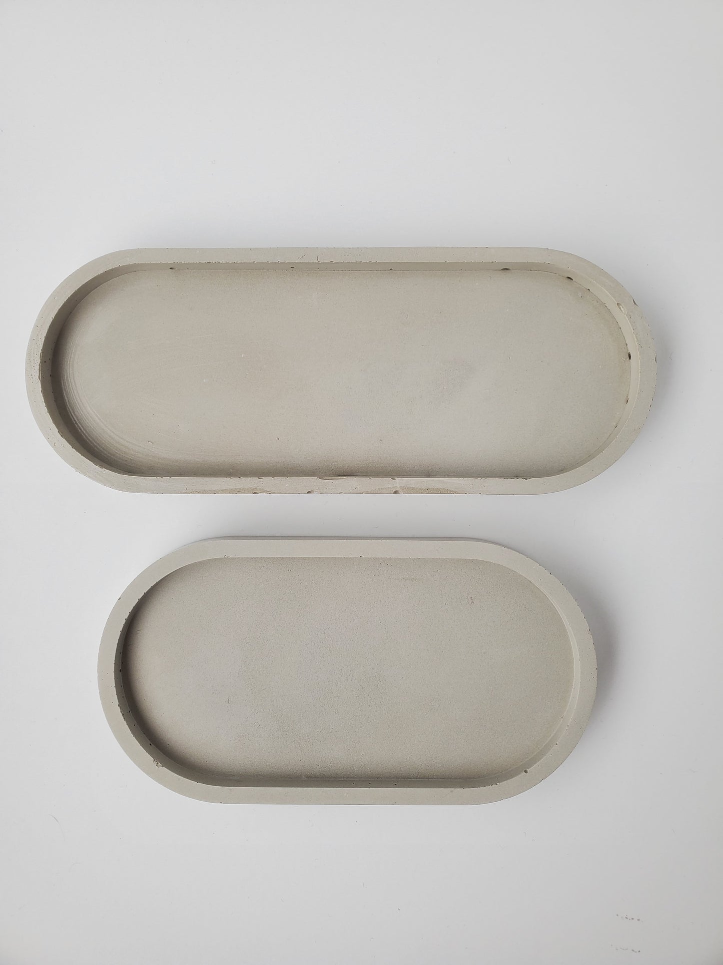 Concrete Oval Tray